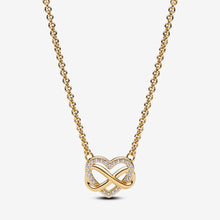 Load image into Gallery viewer, Pandora Sparkling Infinity Heart Collier Necklace - Fifth Avenue Jewellers