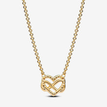 Load image into Gallery viewer, Pandora Sparkling Infinity Heart Collier Necklace - Fifth Avenue Jewellers
