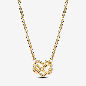 Pandora Sparkling Infinity Heart Collier Necklace - Fifth Avenue Jewellers