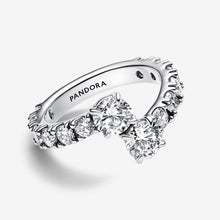 Load image into Gallery viewer, Pandora Sparkling Overlapping Band Ring - Fifth Avenue Jewellers