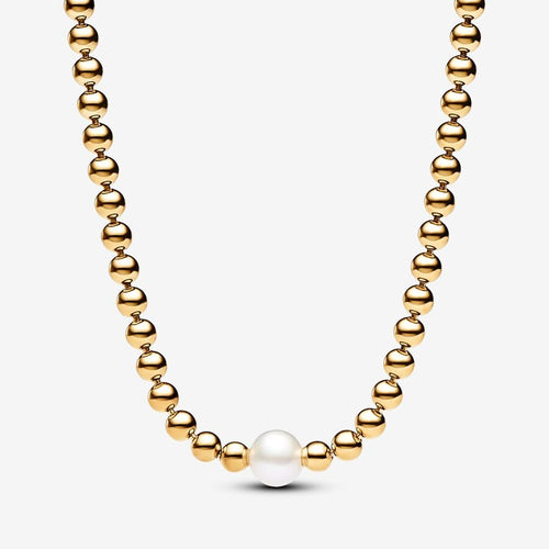 Pandora Treated Freshwater Cultured Pearl & Beads Collier Necklace - Fifth Avenue Jewellers