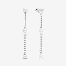 Load image into Gallery viewer, Pandora Treated Freshwater Cultured Pearl Drop Earrings - Fifth Avenue Jewellers