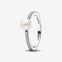 Load image into Gallery viewer, Pandora Treated Freshwater Cultured Pearl & Pavé Ring - Fifth Avenue Jewellers