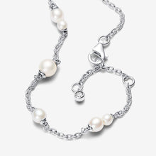 Load image into Gallery viewer, Pandora Treated Freshwater Cultured Pearl Station Chain Bracelet - Fifth Avenue Jewellers