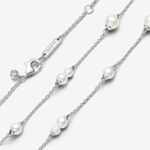 Load image into Gallery viewer, Pandora Treated Freshwater Cultured Pearl Station Chain Necklace - Fifth Avenue Jewellers
