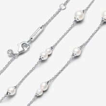 Load image into Gallery viewer, Pandora Treated Freshwater Cultured Pearl Station Chain Necklace - Fifth Avenue Jewellers