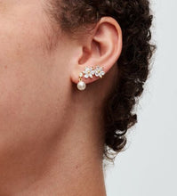 Load image into Gallery viewer, Pandora Treated Freshwater Cultured Pearl & Stone Drop Earrings - Fifth Avenue Jewellers