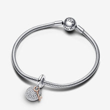 Load image into Gallery viewer, Pandora Two-tone Key to Happiness Double Dangle Charm - Fifth Avenue Jewellers
