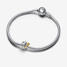 Load image into Gallery viewer, Pandora Two-tone Stepmum Entwined Hearts Charm - Fifth Avenue Jewellers