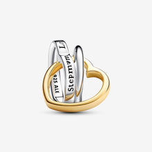 Load image into Gallery viewer, Pandora Two-tone Stepmum Entwined Hearts Charm - Fifth Avenue Jewellers