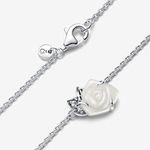 Load image into Gallery viewer, Pandora White Rose in Bloom Collier Necklace - Fifth Avenue Jewellers
