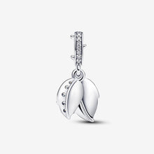 Load image into Gallery viewer, Pandora White Rose in Bloom Double Dangle Charm - Fifth Avenue Jewellers
