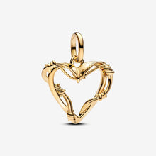 Load image into Gallery viewer, Pandora Wire Heart Dangle Charm - Fifth Avenue Jewellers