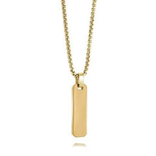 Load image into Gallery viewer, Small Rectangle Dog Tag Necklace - Fifth Avenue Jewellers