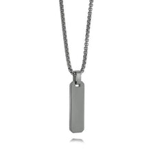 Load image into Gallery viewer, Small Rectangle Dog Tag Necklace - Fifth Avenue Jewellers