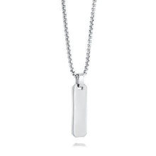 Load image into Gallery viewer, Small Rectangle Dog Tag Necklace - Fifth Avenue Jewellers