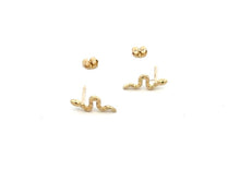 Load image into Gallery viewer, Small Snake Stud Earrings - Fifth Avenue Jewellers