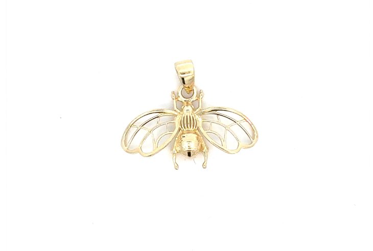 Yellow Gold Bumble Bee Pendant - Fifth Avenue Jewellers