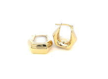 Load image into Gallery viewer, Yellow Gold Puffy Geometric Hoops - Fifth Avenue Jewellers
