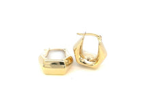 Load image into Gallery viewer, Yellow Gold Puffy Geometric Hoops - Fifth Avenue Jewellers