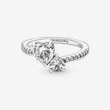 Load image into Gallery viewer, Pandora Double Heart Sparkling Ring