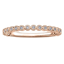Load image into Gallery viewer, Bezel Diamond Stack Band in Rose Gold - Fifth Avenue Jewellers