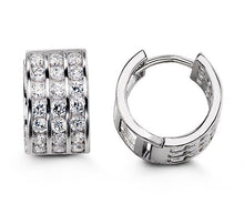 Load image into Gallery viewer, Bella Sterling Silver Huggie Earrings - Fifth Avenue Jewellers