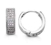 Load image into Gallery viewer, Bella Sterling Silver Huggie Earrings - Fifth Avenue Jewellers