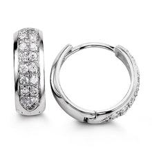 Load image into Gallery viewer, Bella Sterling Silver Huggie Earrings - Fifth Avenue Jewellers