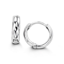Load image into Gallery viewer, Bella Sterling Silver Huggie Earrings - Fifth Avenue Jewellers