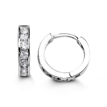 Load image into Gallery viewer, Bella Sterling Silver Huggie Earrings - Fifth Avenue Jewellers