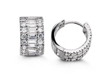 Load image into Gallery viewer, Bella Sterling Silver Huggie Earrings - Fifth Avenue Jewellers