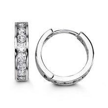 Load image into Gallery viewer, Bella Sterling Silver Huggie Earrings - Fifth Avenue Jewellers