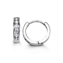 Load image into Gallery viewer, Bella Sterling Silver Huggie Earrings - Fifth Avenue Jewellers