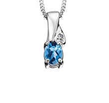 Load image into Gallery viewer, Birthstone & Diamond Necklace - Fifth Avenue Jewellers