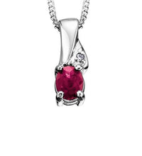 Load image into Gallery viewer, Birthstone & Diamond Necklace - Fifth Avenue Jewellers