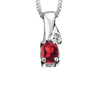 Load image into Gallery viewer, Birthstone & Diamond Necklace - Fifth Avenue Jewellers