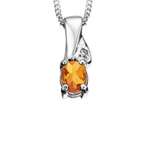 Load image into Gallery viewer, Birthstone & Diamond Necklace - Fifth Avenue Jewellers