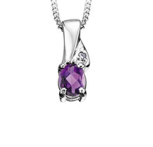Load image into Gallery viewer, Birthstone & Diamond Necklace - Fifth Avenue Jewellers