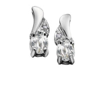 Load image into Gallery viewer, Birthstone & Diamond Stud Earrings - Fifth Avenue Jewellers