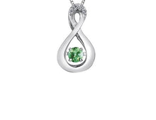 Load image into Gallery viewer, Birthstone Pulse Pendant Necklace May Emerald  Fifth Avenue Jewellers