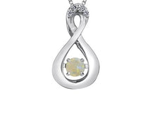 Load image into Gallery viewer, Birthstone Pulse Pendant Necklace October Opal Fifth Avenue Jewellers