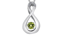 Load image into Gallery viewer, Birthstone Pulse Pendant Necklace August Peridot Fifth Avenue Jewellers