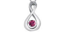 Load image into Gallery viewer, Birthstone Pulse Pendant Necklace June Pink Topaz  Fifth Avenue Jewellers