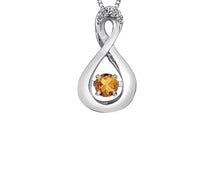 Load image into Gallery viewer, Birthstone Pulse Pendant Necklace November Citrine Fifth Avenue Jewellers
