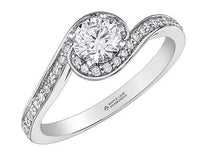 Load image into Gallery viewer, Canadian Diamond Bypass Engagement Ring - Fifth Avenue Jewellers
