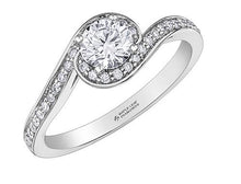 Load image into Gallery viewer, Canadian Diamond Bypass Engagement Ring - Fifth Avenue Jewellers