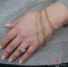 Load image into Gallery viewer, Canadian Diamond Station Necklace - worn as bracelet