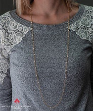 Load image into Gallery viewer, Canadian Diamond Station Necklace - Worn in one layer