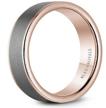 Load image into Gallery viewer, CrownRing Bleu Royale Tantalum & Rose Gold Ring - Fifth Avenue Jewellers